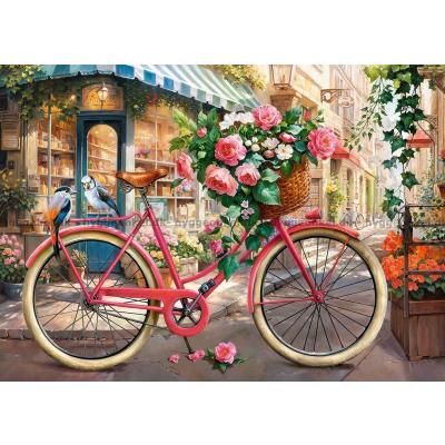 Bild av Cykeln med blommor, 500 bitar