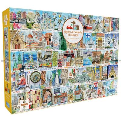 Goldfinch: Städer i Europa, 1000 bitar