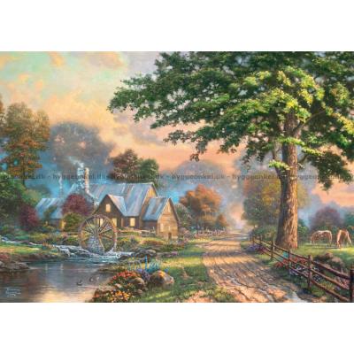 Bild av Kinkade: Vattenkvarnen - Träpussel, 1000 bitar