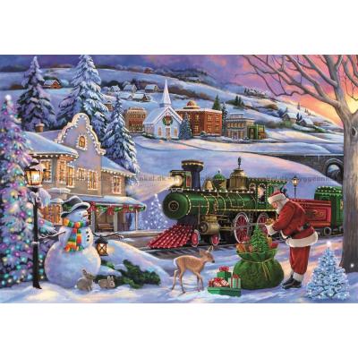 Bild av Tåget i juletid, 500 bitar