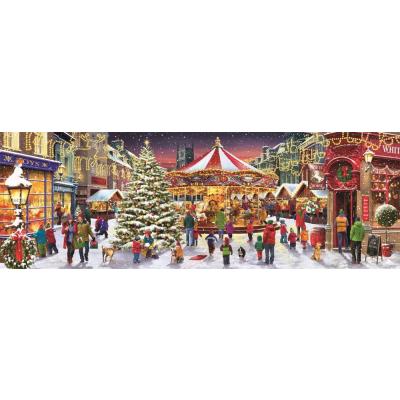 Bild av Jul på torget - Panorama, 1000 bitar