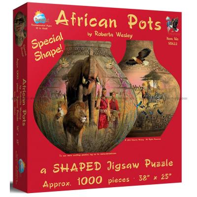 Afrikanska brukar - Format motiv, 1000 bitar