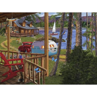 Bild av Då kör vi på camping!, 1000 bitar