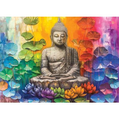 Bild av Färgglad Buddha, 1000 bitar
