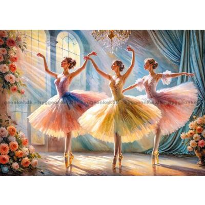 Bild av 3 ballerinor, 1000 bitar