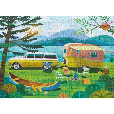 Bild av Campinglivets njutning, 1000 bitar