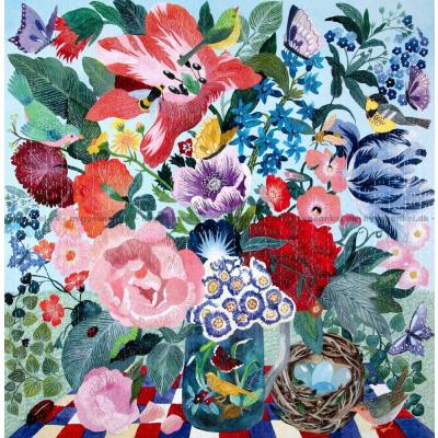Bild av Vårens blombukett, 1000 bitar