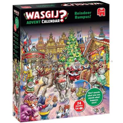 Wasgij: Julkalender - Ren-rabalder!, 24x54 bitar