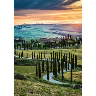 Bild av Italien: Toscana i solnedgången, 1000 bitar