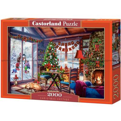 Julstämning i timmerstugan, 2000 bitar