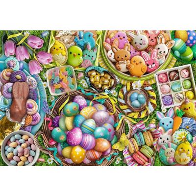 Påskharens besök, 1000 bitar