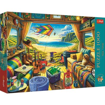 Trujillo: Strandliv sett från husbilen, 1000 bitar