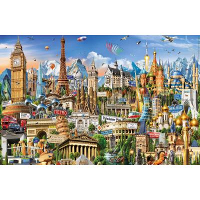Bild av Europeiska landmärken - Miniature, 1000 bitar