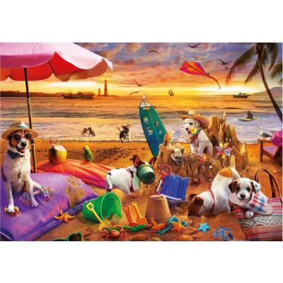 Bild av Hundkul vid strandkanten, 1000 bitar