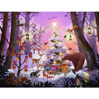 Bild av Skogens stilla juleäventyr, 2000 bitar