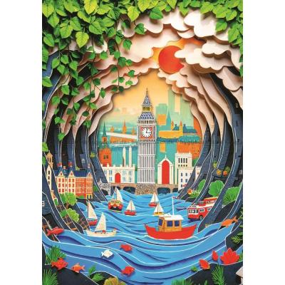 Bild av Papper: London, 1000 bitar