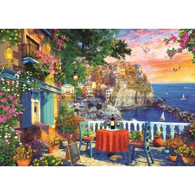Bild av Davison: Utsikt över Manarola, Cinque Terre, 1000 bitar