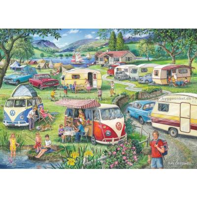 Bild av Cresswell: Campingdagar fyllda med glädje, 1000 bitar