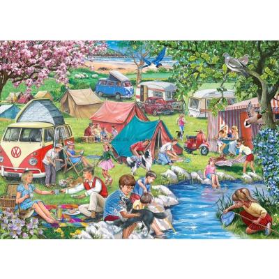 Bild av Barry: Campingdagar med lek och mys, 1000 bitar