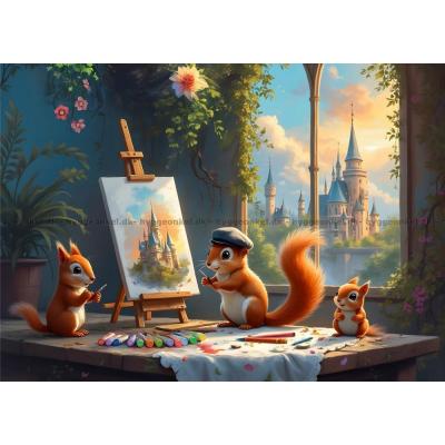 Kreativa ekorrar, 500 bitar