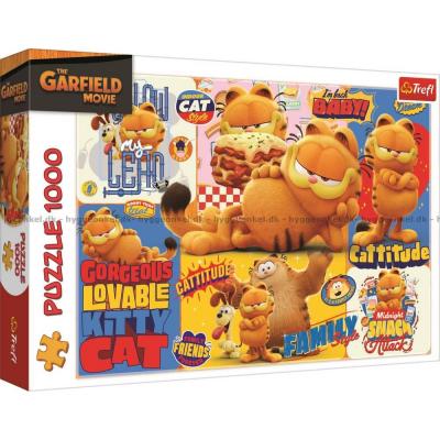 Garfield med charm och lasagne, 1000 bitar