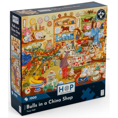 Hall: Butiken fylld med porslin, 1000 bitar