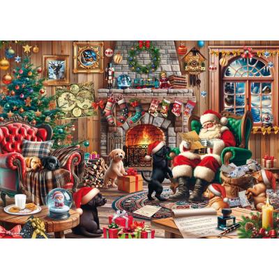Bild av Valparnas jul hos jultomten, 1000 bitar