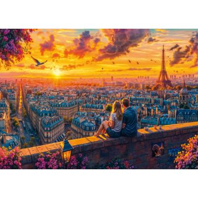 Bild av När solen kysser Paris, 1000 bitar