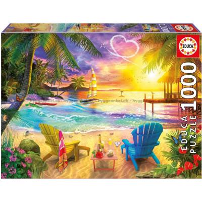 Taylor: Palmvibbar och paradisstämning, 1000 bitar