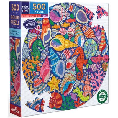 Forsberg: Havets färgstarka värld – Runt pussel, 500 bitar