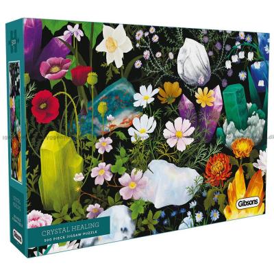 Kristaller bland blommor, 500 bitar