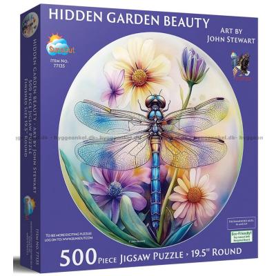 Trollsländans dans - Runt pussel, 500 bitar