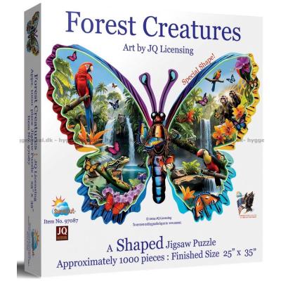 Fjäril: Skogens djur - Format motiv, 1000 bitar
