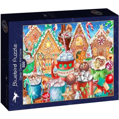 Pepparkakshus och varm kakao, 500 bitar