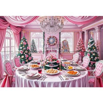 Bild av Rosa julfest, 1000 bitar