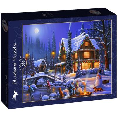 Snöflingor, eld och juleljus, 500 bitar