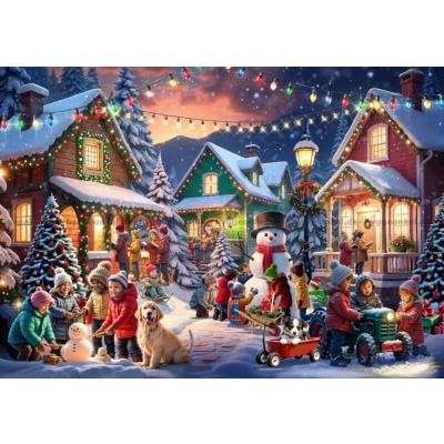 Bild av Trujillo: Juleljus och skratt i snön, 2000 bitar