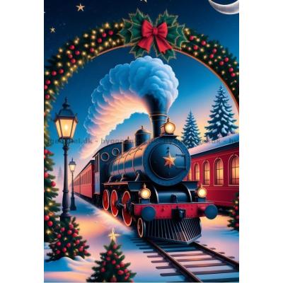 Jultåget genom snön, 1000 bitar