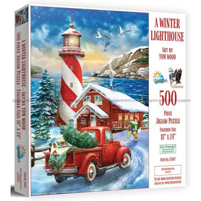 Wood: Den snötäckta fyren, 500 bitar