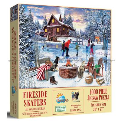 Skridskoåkning och snö, 1000 bitar