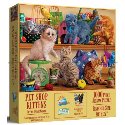 Kattungar på hyllan, 1000 bitar
