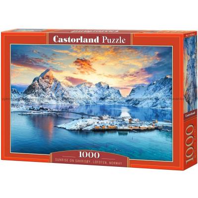 Norge: Morgonljus över Lofoten, 1000 bitar