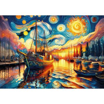 Färgglad hamn, 260 bitar