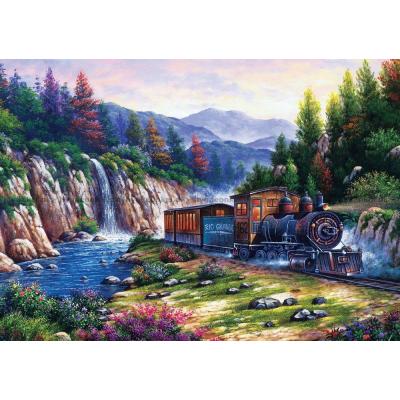 Tågresan genom bergen, 1000 bitar