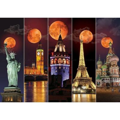 Månsken över världens stora byggnadsverk, 1500 bitar