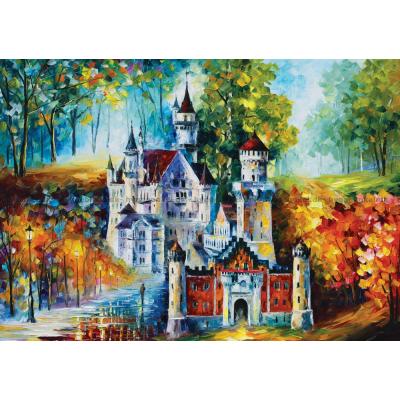 Afremov: Höstmagin vid Neuschwanstein, 1500 bitar
