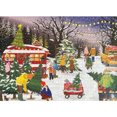 Bild av Julkalender: Jakten på den perfekta julgranen, 24x42 bitar