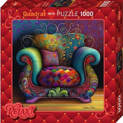 Färgglad fåtölj, 1000 bitar