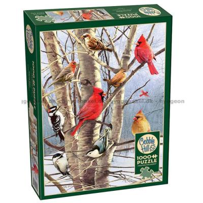 Giordano: Vinterfåglar i skogen, 1000 bitar