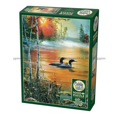 Hansel: Morgondimma vid sjön, 1000 bitar